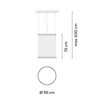 Vibia Array Ø 55 cm - 73 cm - 1815 lampe a suspension