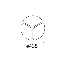 Modular Cover Plate Flat Moon 450