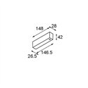 Modular Power Feed Canopy Surface Square 5P DE