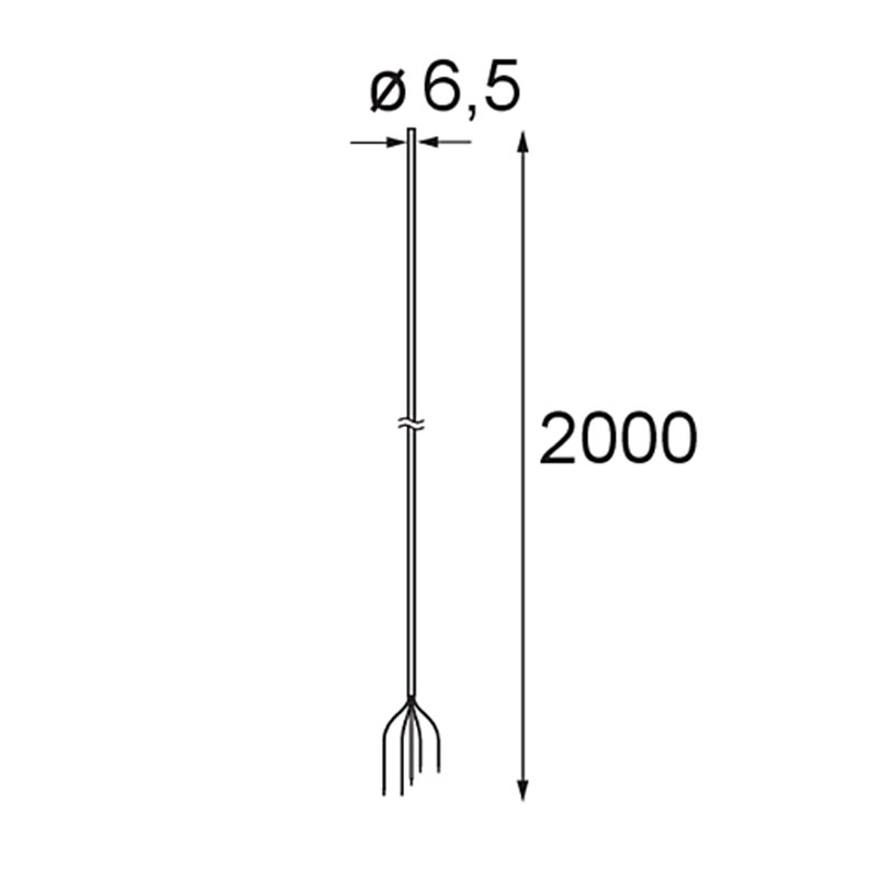 Modular Power Feed Cable 5P 2000 5x0,75