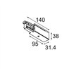 Modular Track 230V Power Feed Right