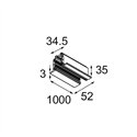 Modular Track 230V Profile Recessed 1000