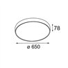 Modular Flat Moon Surface 650 1x LED DI | Deckenlampe