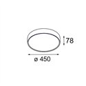 Modular Flat Moon Suspended 450 1x LED DI | Hanglamp
