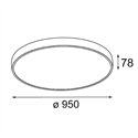 Modular Flat Moon Suspended 950 1x LED DI | Hanglamp