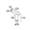 Modular Nyto Surface Adjustable 30 Square 1x LED DE | Plafonnier / Applique
