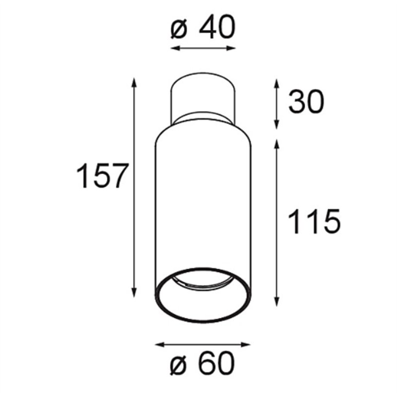 Modular Nyto Surface Adjustable 60 Round 1x LED DE | Ceiling lamp / Wall lamp