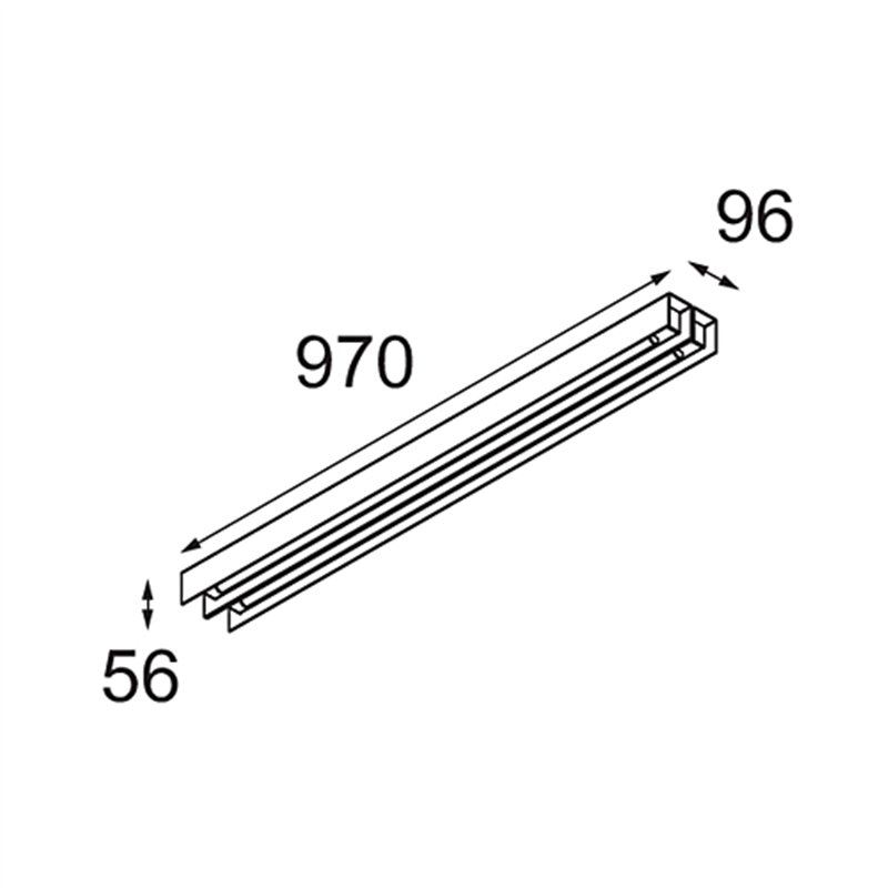 Modular United Surface 974 2x LED DI | Plafonnier / Applique