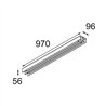 Modular United Surface 974 2x LED DI | Plafonnier / Applique