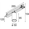 Modular Nyto Track 230V Adjustable 50 1x LED DI | Éclairage sur rail