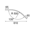 Modular Track 48V Cover Curved 135°