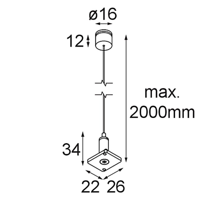 Modular Track 48V High Suspension Kit 2000