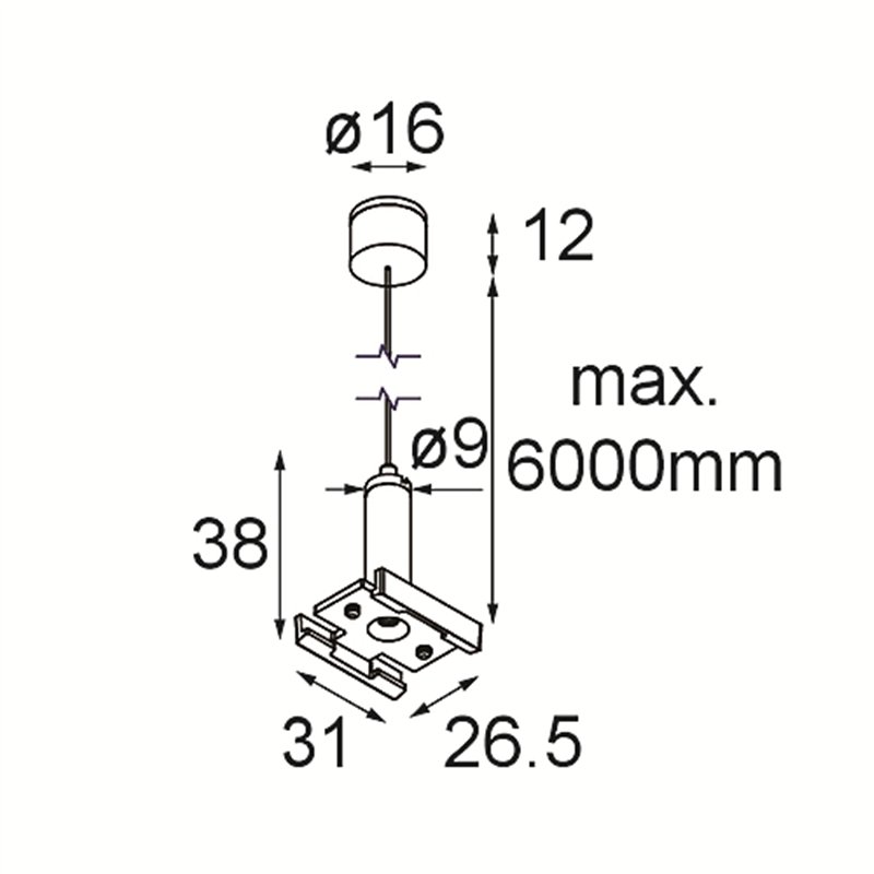 Modular Track 48V Suspension Kit 6000