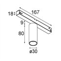 Modular Nyto Track 48V Adjustable 30 1x LED | Trackverlichting