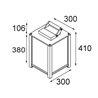 Modular Kabaz Floor 1x IP44 A60 E27 | Lampe de sol