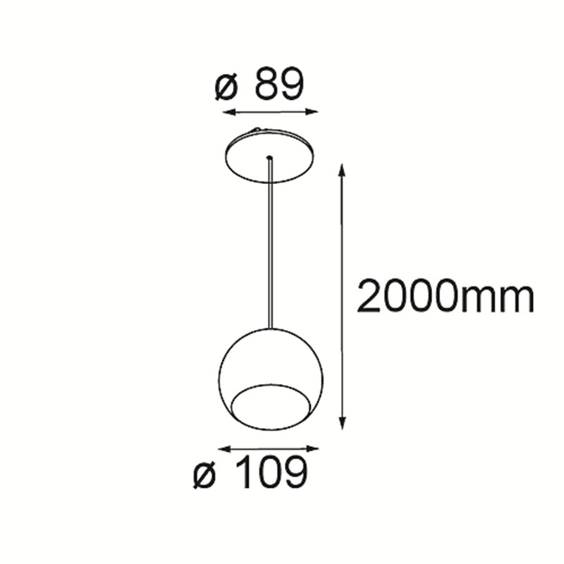 Modular Marbul Suspended 109 1x LED DE | Hanglamp