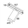 Modular Minude Track 48V Adjustable 45 1x LED | Éclairage sur rail