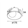 Modular Shellby Recessed Trimless 176 1x IP55 LED DE | Recessed spot