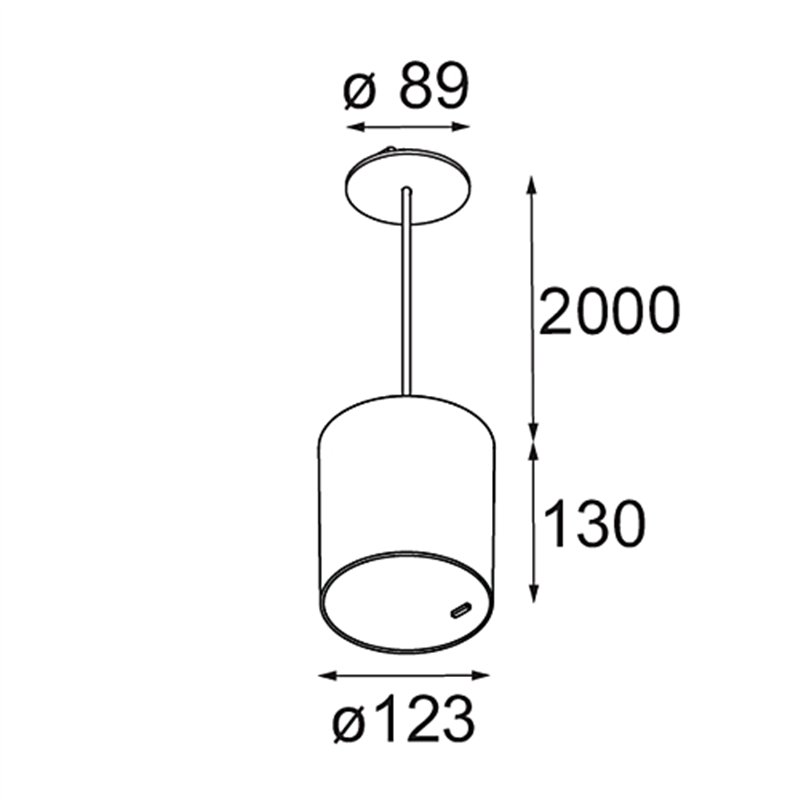 Modular Smart Tube Suspended 115 1x DE | Lampe à suspension