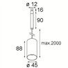 Modular Minude Jack Suspended 45 1x LED DE | Hängelampe