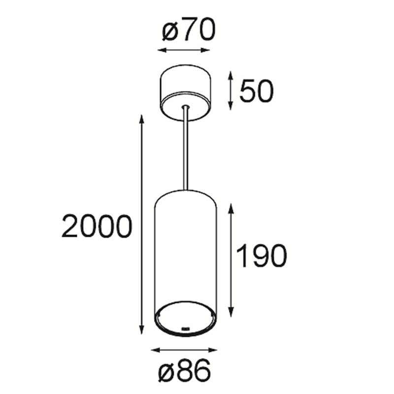 Modular Smart Tube Suspended 82 XL 1x 1800-3000K WD DI 350mA | Hanglamp
