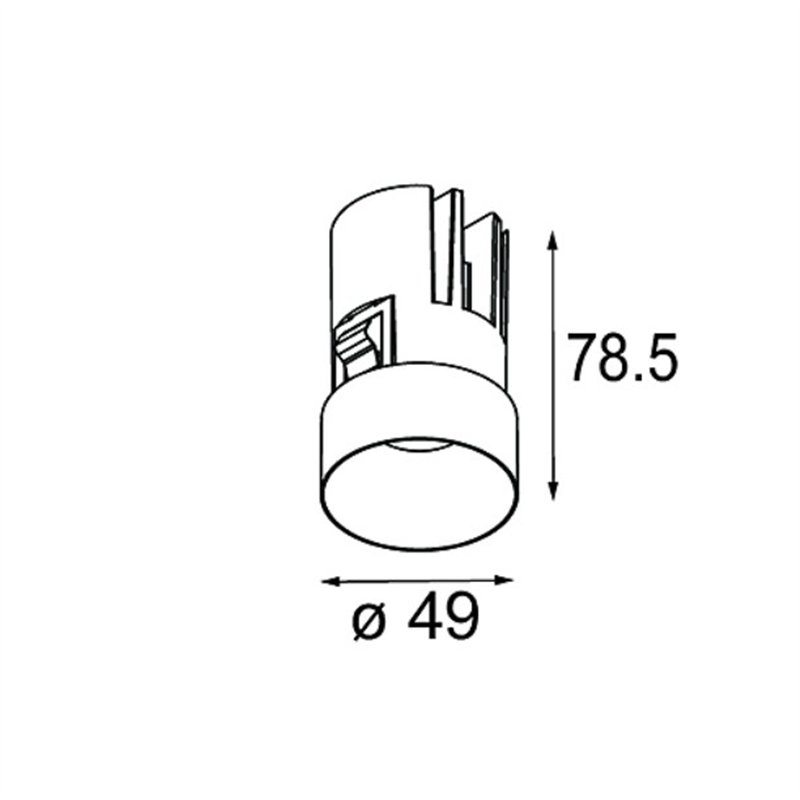 Modular Minude Recessed Trimless 49 1x IP54 LED DE | Recessed spot