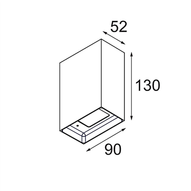 Modular Sulfer Wall Up/Down 2x LED DI | Applique