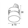 Modular Thimble Recessed Trimless Adjustable 70 1x LED DE | Einbauspot