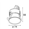 Modular Thimble Recessed Adjustable 74 1x LED DE | Recessed spot