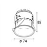 Modular Thimble Recessed 74 1x IP55 LED DE | Spot encastré