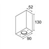 Modular Sulfer Wall Up/Down 2x IP54 LED DI | Applique