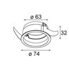 Modular Ring Recessed 62 1x IP55