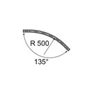 Modular Track 48V Connection Curved 135° Mechanical Inside