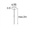 Modular Power Feed Canopy Recessed DE (Incl. Power Feed Cable 2000)