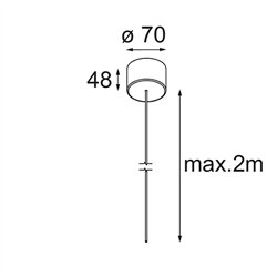 Modular Power Feed Canopy Surface DE (Incl. Power Feed Cable 2000)