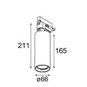 Modular Charlatan Track 230V Adjustable 65 1x LED DI | Trackverlichting