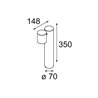 Modular Lowieze Surface 70 Low 1x IP54 LED DI | Deckenlampe / Wandlampe / Bodenlampe