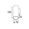 Modular Nude Wall 79 1x IP55 LED DI | Applique