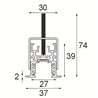 Modular Track 48V Profile Recessed 1000
