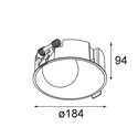 Modular Shellby Recessed 184 1x IP55 LED DE | Inbouwspot