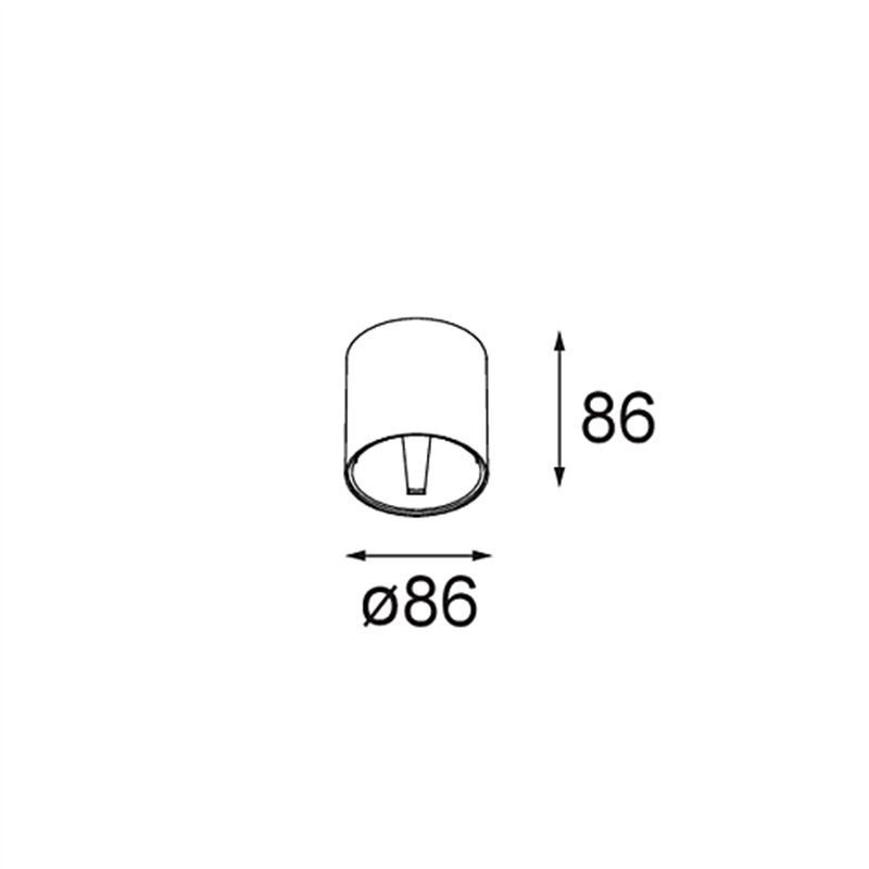 Modular Smart Tube Surface 82 S 1x DE | Plafondlamp