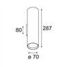 Modular Nude Wall Up/Down 70 2x LED PAR20 E27 | Applique
