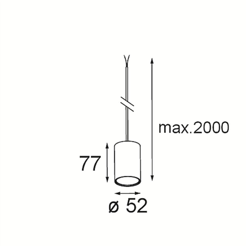 Modular Smart Tube Kompas Suspended 48 1x DE | Suspension lamp