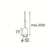 Modular Smart Tube Kompas Suspended 48 1x DE | Lampe à suspension