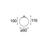 Modular Gamin Jack 90 1x LED DE | Ceiling lamp / Wall lamp