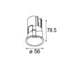 Modular Minude Recessed 56 1x IP54 LED DE | Recessed spot