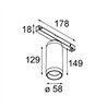 Modular Kogel Track 48V Adjustable 58 1x LED | Éclairage sur rail