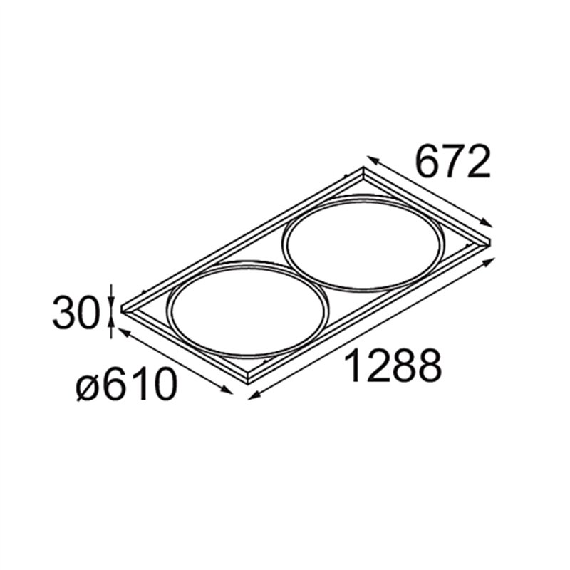 Modular Geometry Suspended Adjustable 672x1288 2x LED DE | Hanglamp