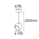 Modular Marbul Suspended Adjustable 109 1x LED DE | Hanglamp
