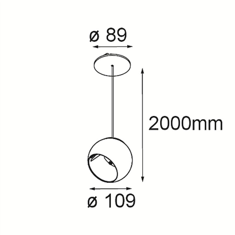 Modular Marbul Suspended Adjustable 109 1x LED DE | Hanglamp